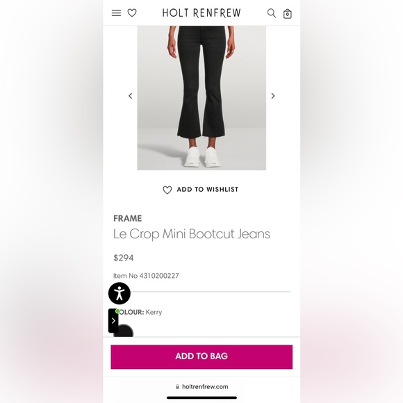 Frame Le crop mini boot cut jeans - Picture 2 of 4